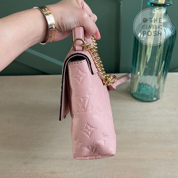 LOUIS VUITTON Blanche BB Rose Poudre Empreinte Crossbody BAG SP1178 - Picture 4 of 15